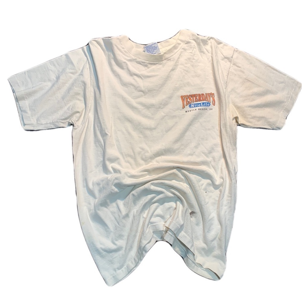 💛 Vintage 90s Yesterday’s Nite Life Myrtle Beach T-Shirt – AllSport ProWeight L